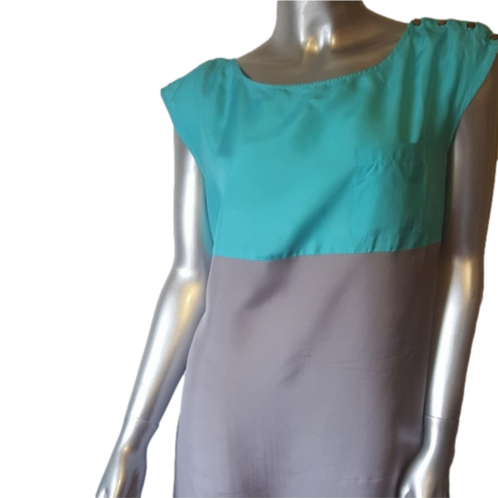 Anthropologie Odille Color Block Dress Size 10